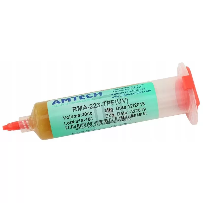 Amtech RMA-223-TPF (UV) Solder Flux 10cc Master-Ecu - 1