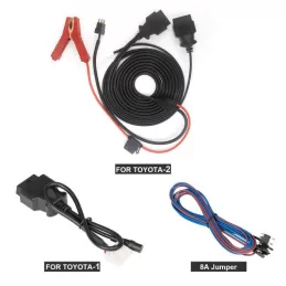 OBDSTAR Toyota 8A Toyota-1 + Toyota-2 e 8A Chave Não-inteligente Todas as Chaves Perdidas Adaptador para X300 DP Plus/ X300 Pro4