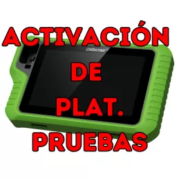 Activación OBDSTAR G3 Plataforma de Pruebas