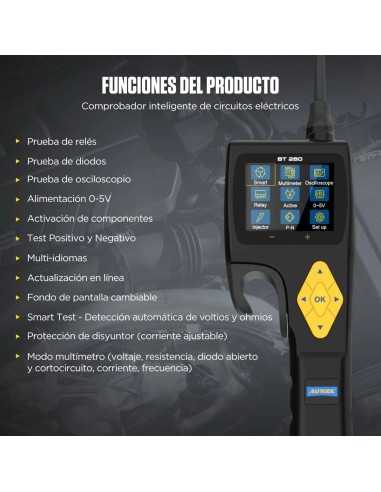 Autool BT280 – Kfz-Elektrotester mit digitalem Oszilloskop AUTOOL - 4 - master-ecu