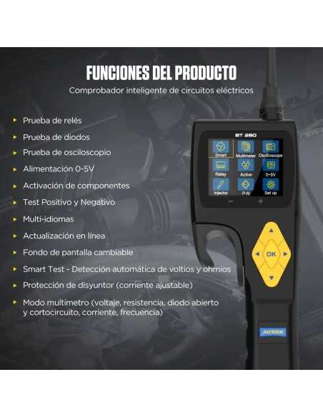 Autool BT280 – Kfz-Elektrotester mit digitalem Oszilloskop AUTOOL - 4 - master-ecu