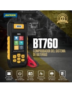 Autool BT760 – Comprobador de baterías con impresión de resultados AUTOOL - 1 - Master-Ecu 2
