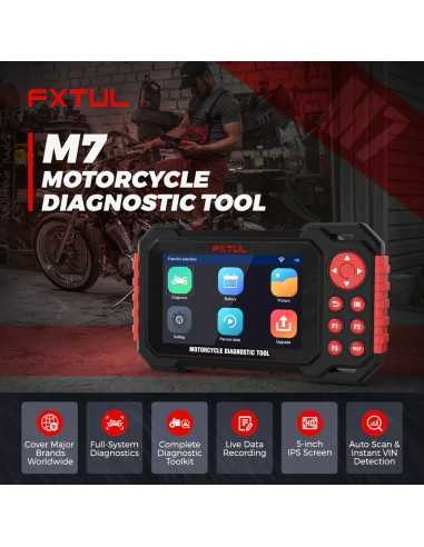 FXTUL M7 Professionelles Diagnosewerkzeug für Multi-Brand-Motorräder mit fortschrittlichen Funktionen - 1 - master-ecu