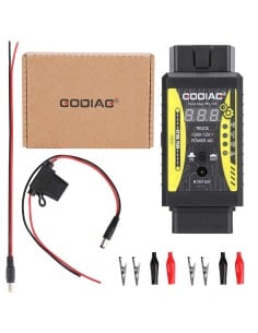 GODIAG GT106 PLUS 24V to 12V Heavy Duty Truck Adapter Newly Added Fuel Injector Cleaning & Testing Relay Testing for Cars & Truc