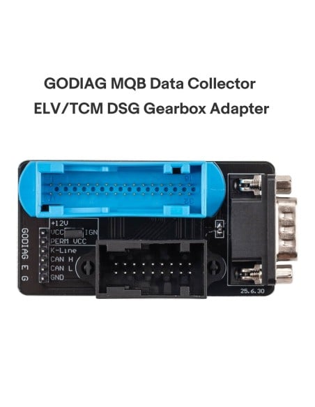 GODIAG Adaptateur collecteur de données MQB pour boîte de vitesses ELV, TCM et DSG