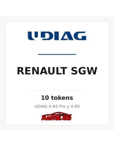 Renault SGW 10 tokens UDIAG | Master-Ecu