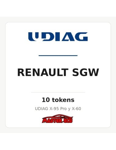 Renault SGW 10 tokens UDIAG | Master-Ecu