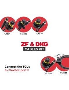 FLK06B – Kit 4 cables TCU Puerto F para FLEX (6HP/8HP/DKG Gen2) MAGICMOTORSPORT - 1 - Master-Ecu